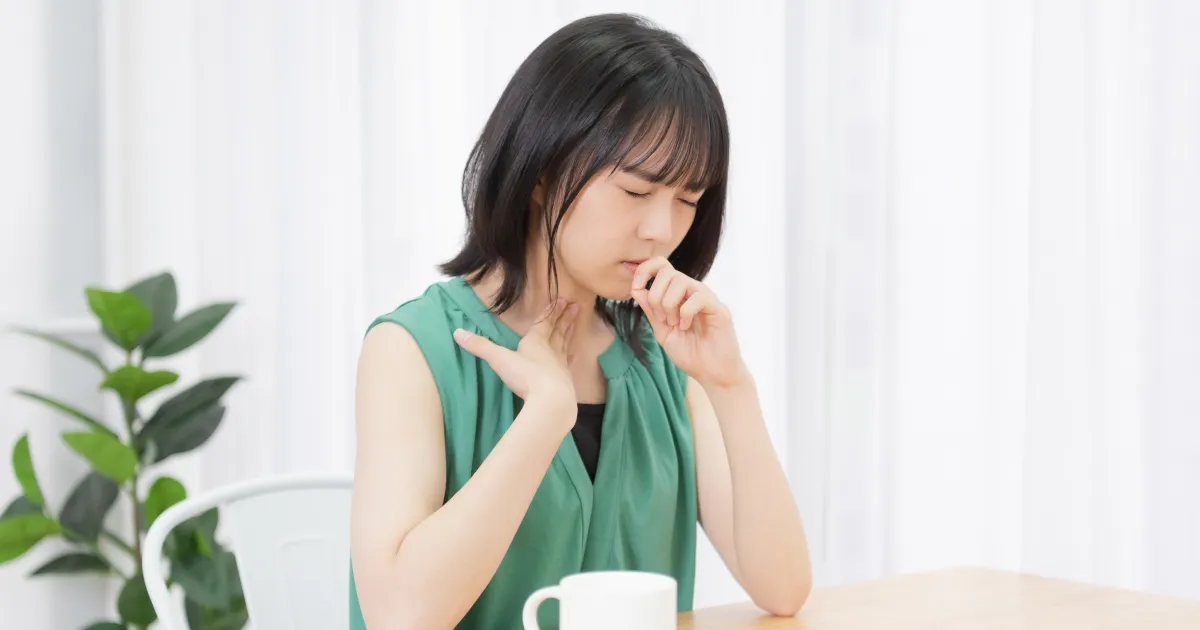 冷房で喉や肌が乾燥しやすい寝室のイメージ